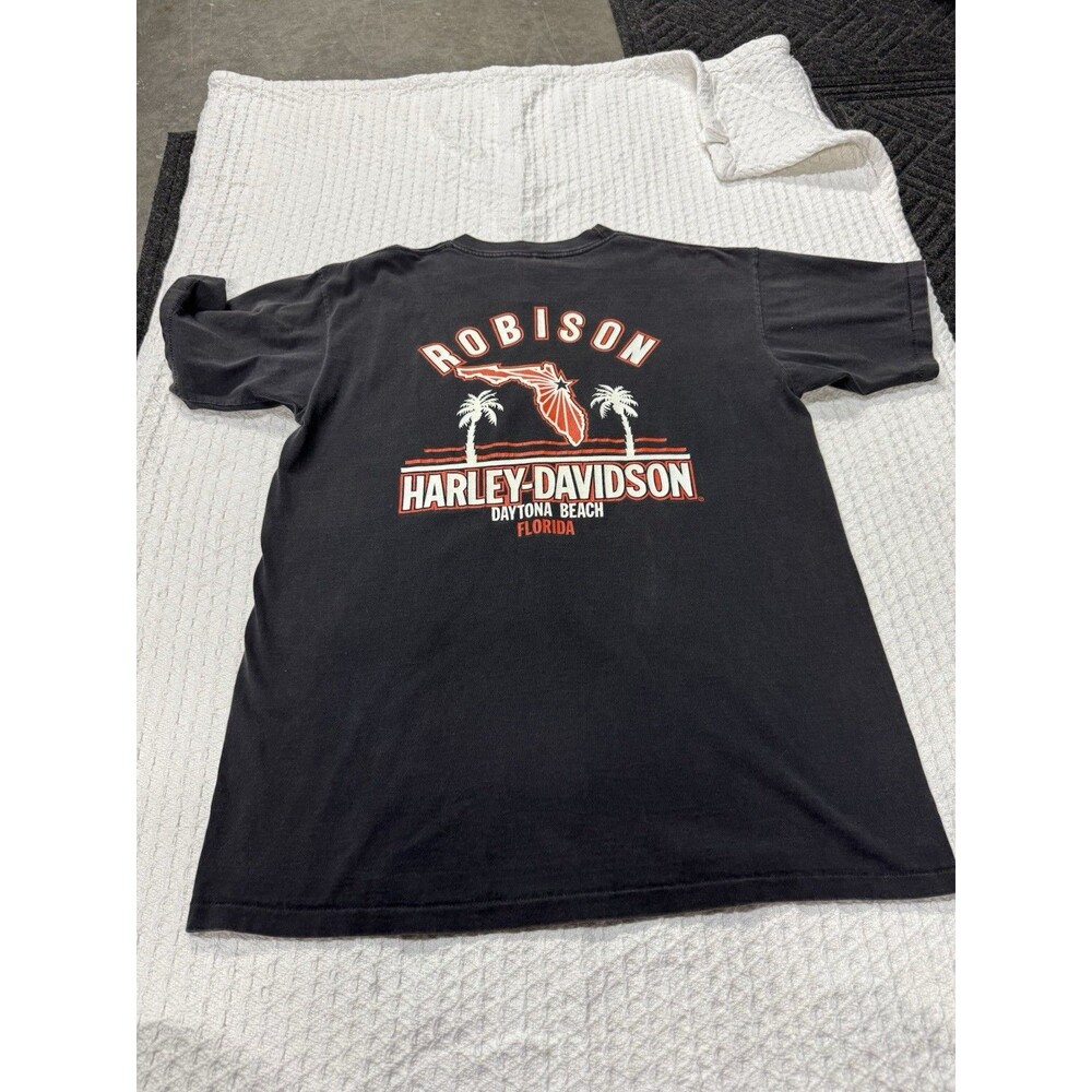 Vintage 1993 Harley Davidson Single Stitch FAREWELL ROBISON'S Daytona Shirt Sz L - Picture 12 of 13